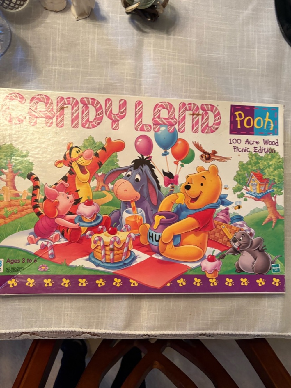 Vintage Disney Pooh Candy Land Board Game Milton Bradley 1998 100 Acre Wood